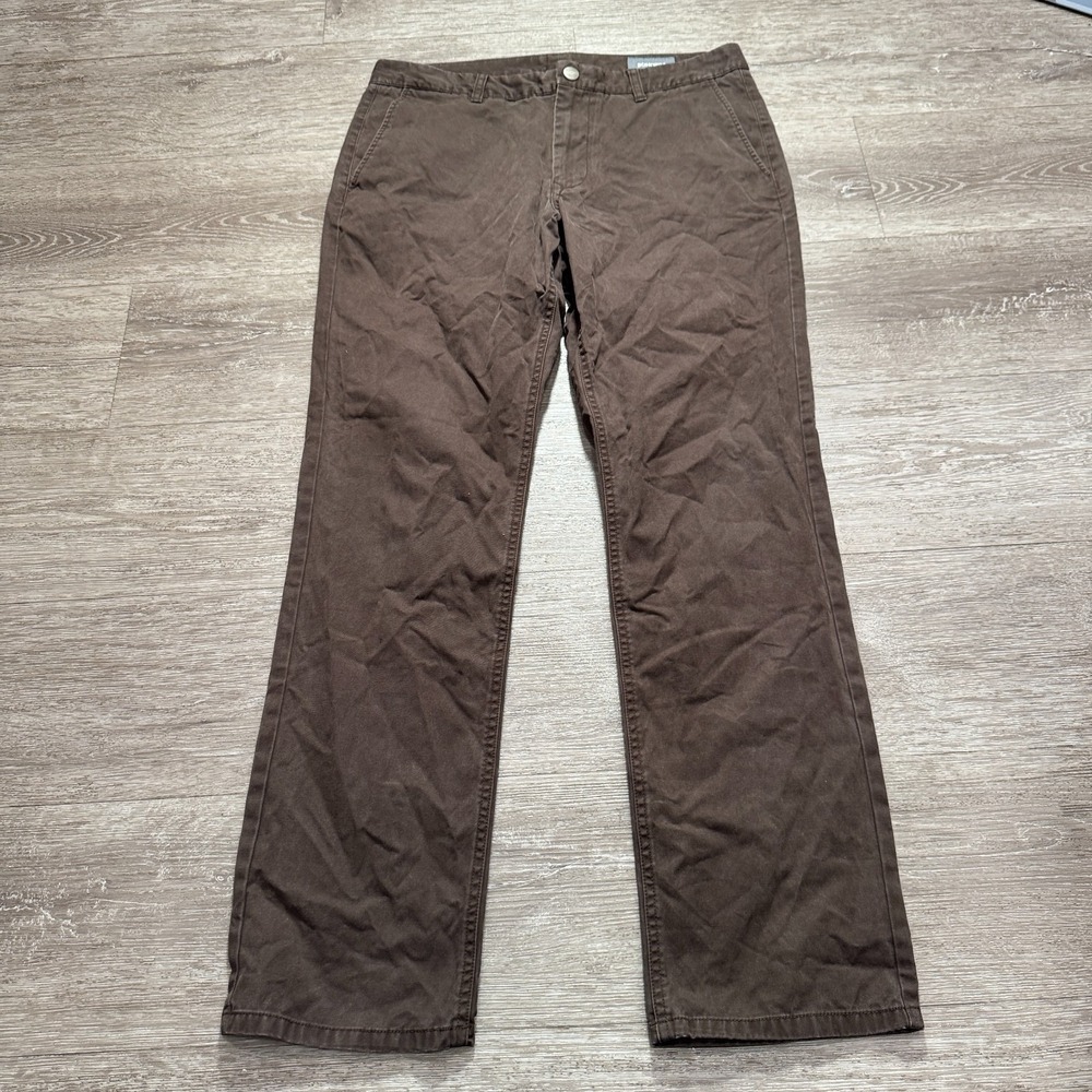 Bonobos Pants Mens 34 Brown Chino Slim Straight Stretch Casual Workwear 34x31